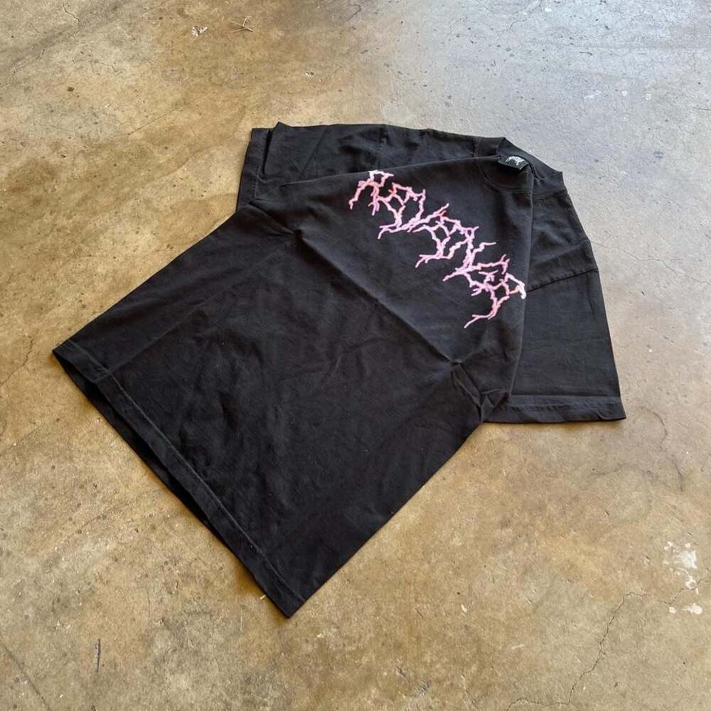 Revenge Pink Lightning Logo Graphic Tee